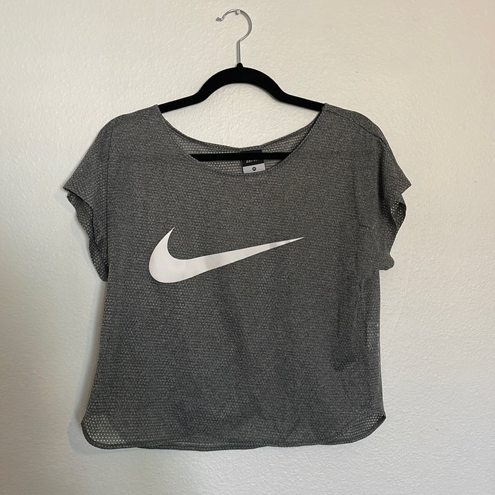Nike mesh crop top size medium
